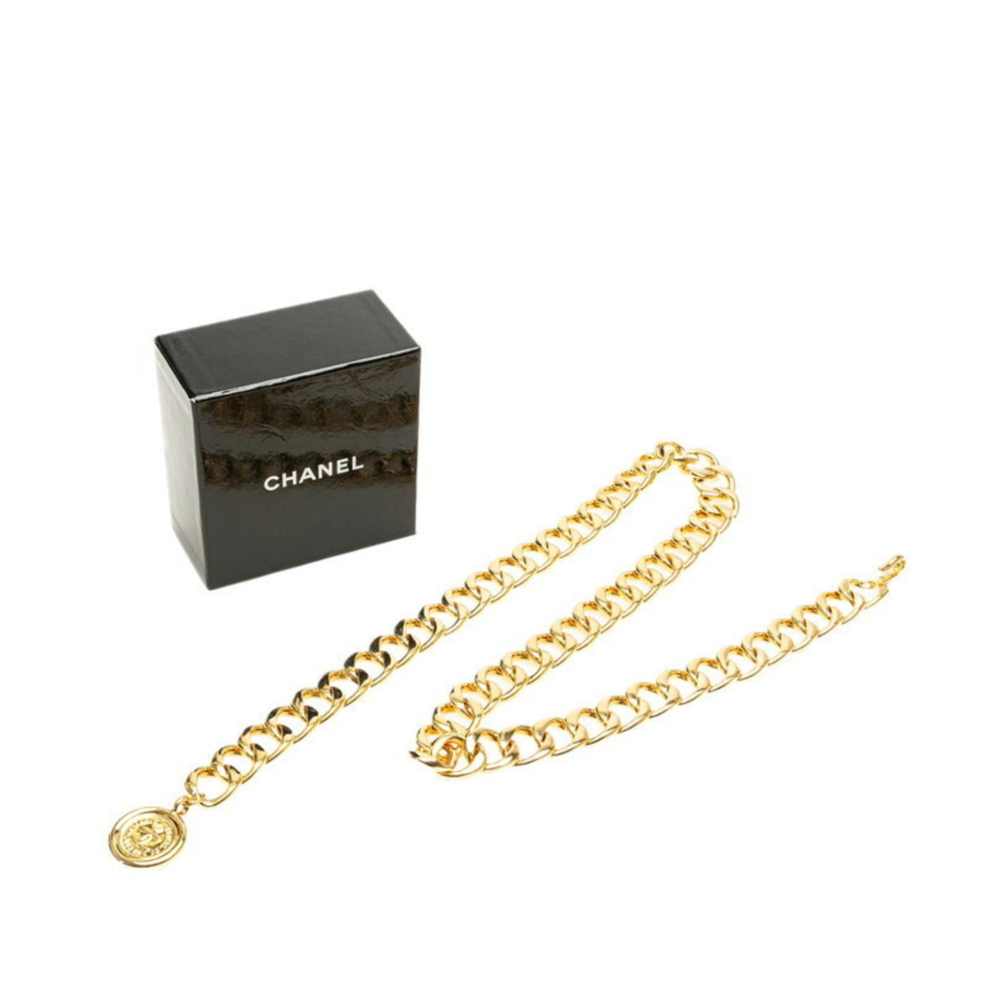 Chanel Coco Mark, Gold, Gold Plated, belt