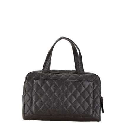 Chanel Bowling, Brown, Leather, handbag