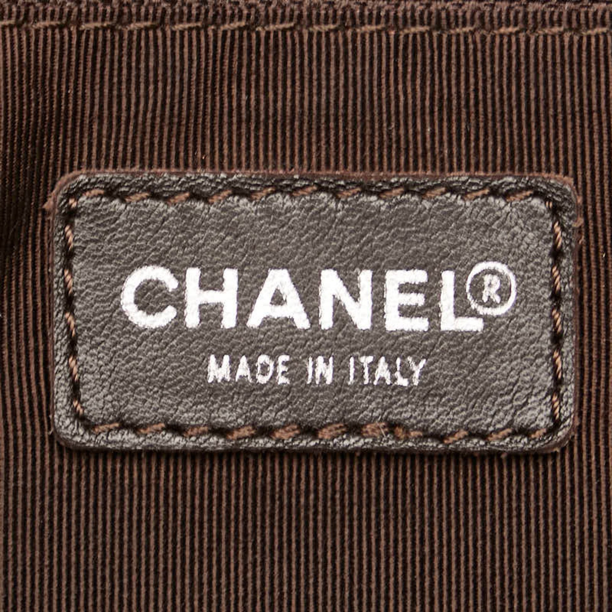 Chanel Bowling, Brown, Leather, handbag