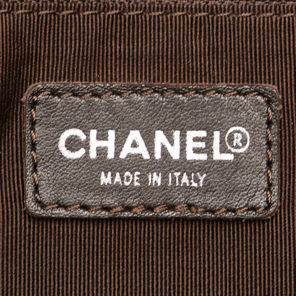 Chanel Bowling, Brown, Leather, handbag