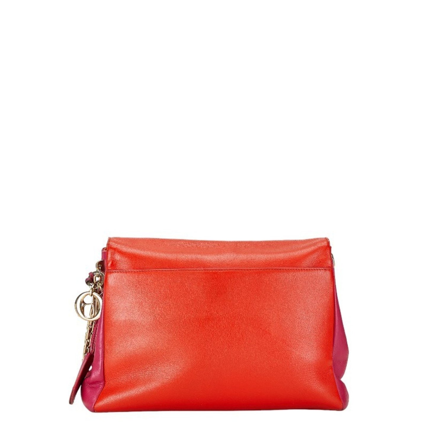 Dior, Orange, Leather, shoulder