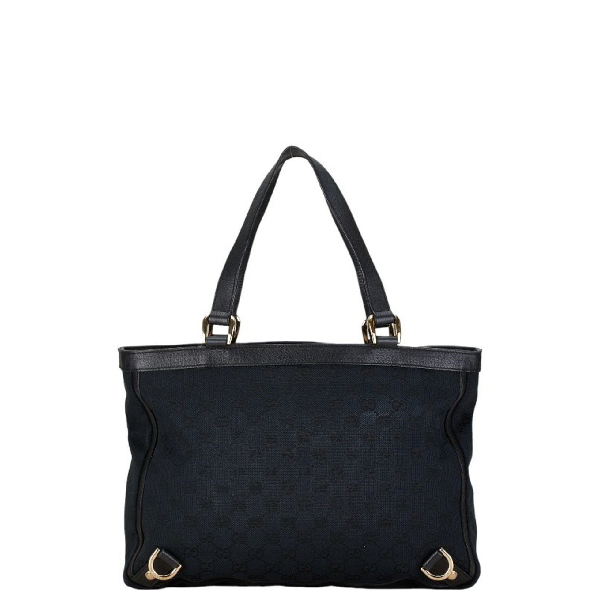 Gucci GG canvas, Black, Canvas, tote