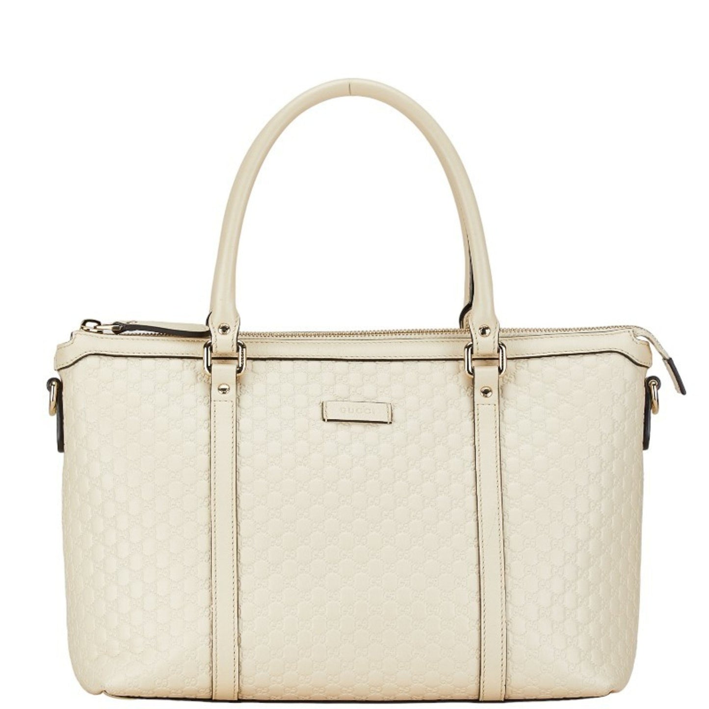 Gucci Micro guccissima, White, Leather, shoulder