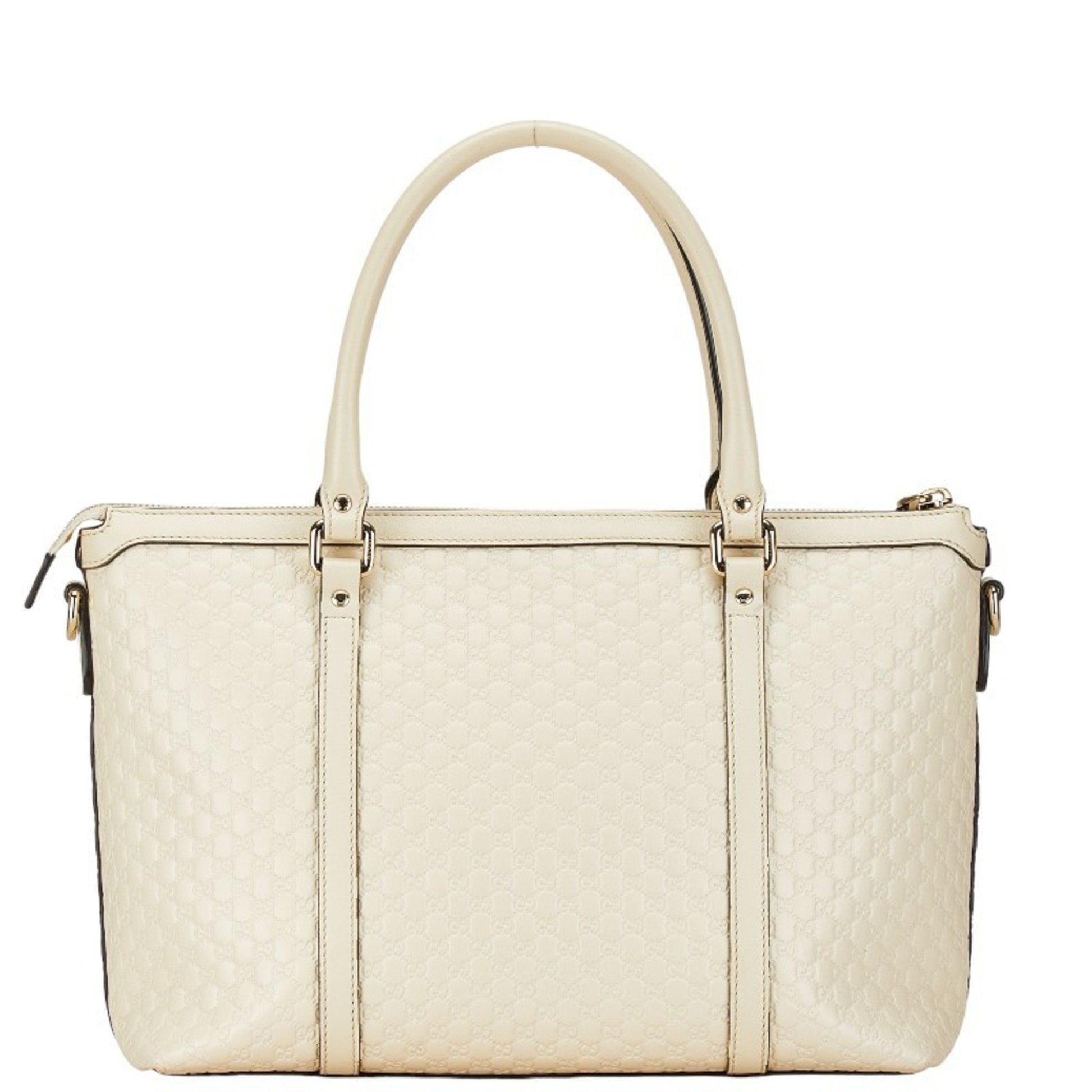 Gucci Micro guccissima, White, Leather, shoulder