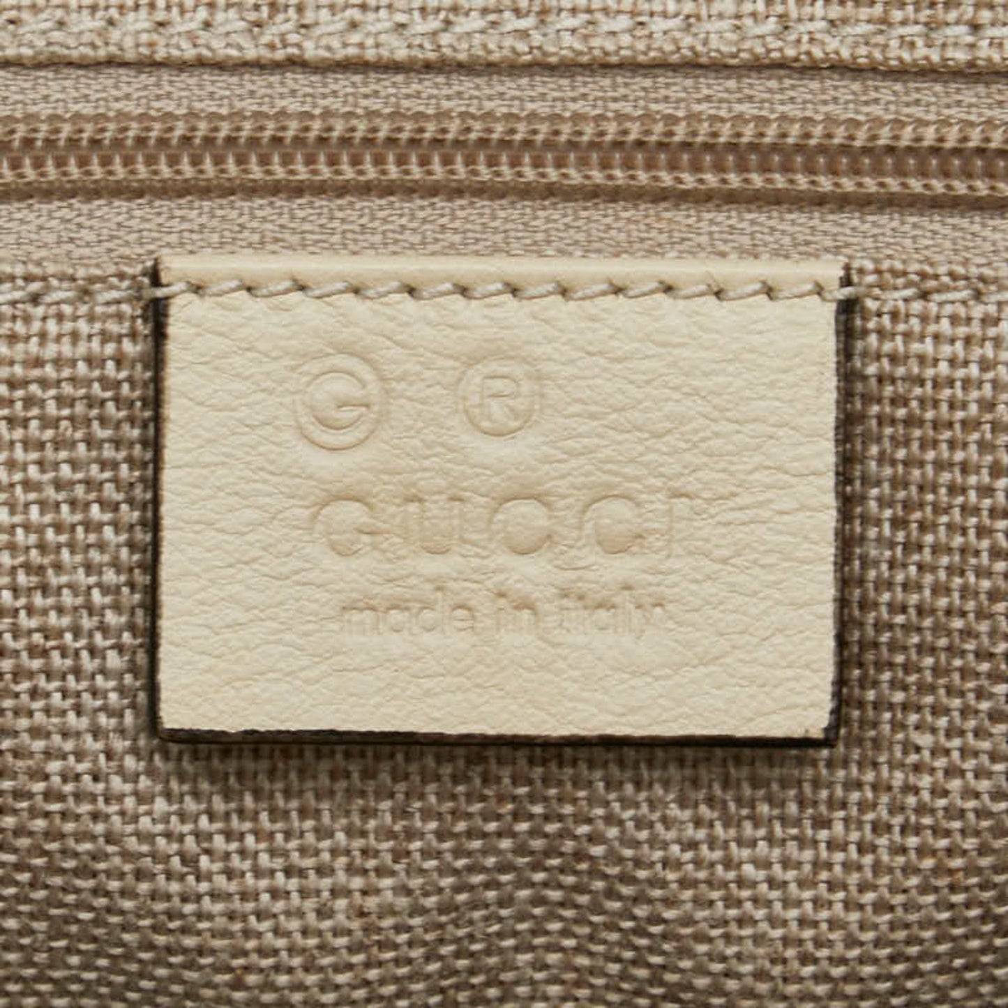 Gucci Micro guccissima, White, Leather, shoulder