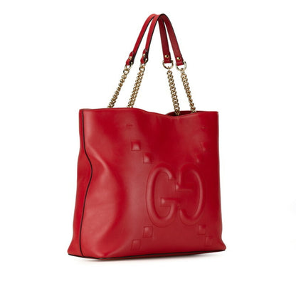 Gucci Jackie, Red, Leather, tote