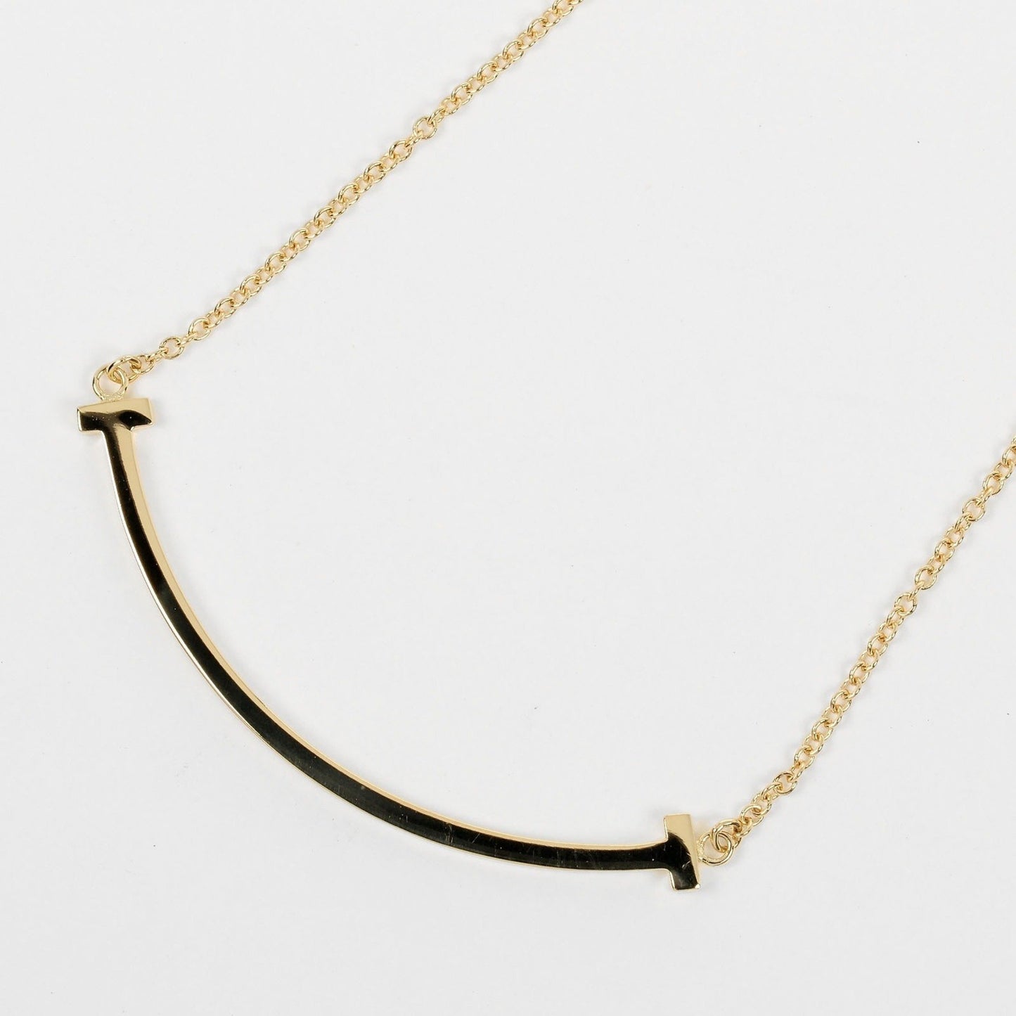 Tiffany & Co Smile, Gold, Yellow Gold, necklace