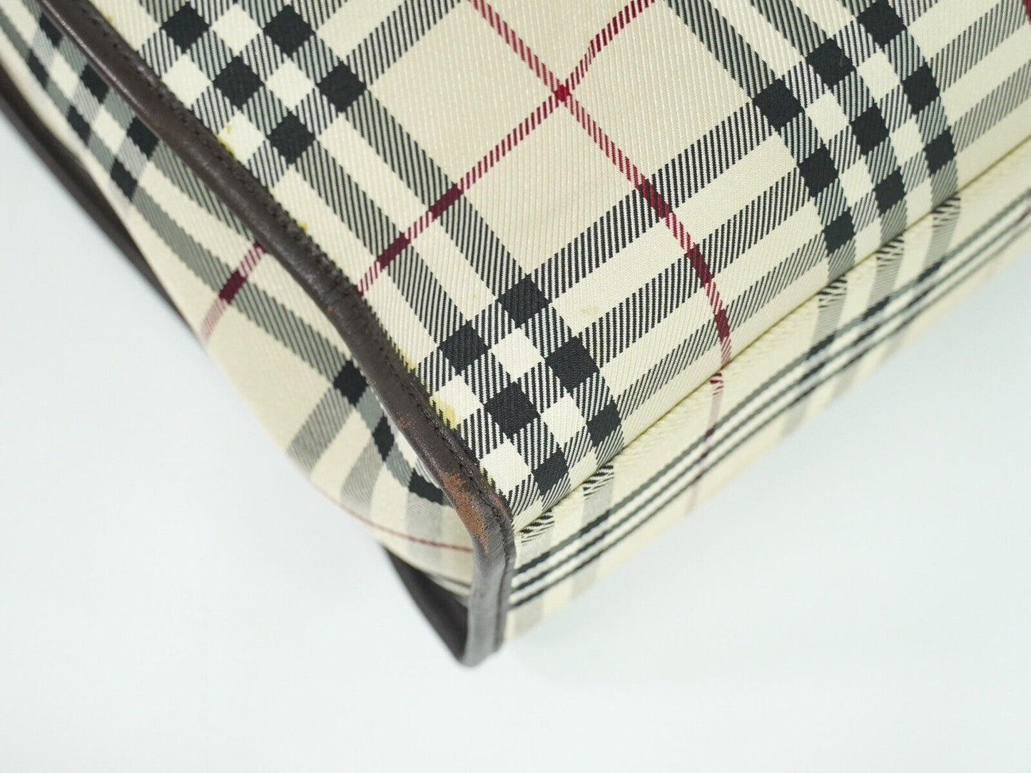 Burberry Nova Check, Beige, Canvas, tote