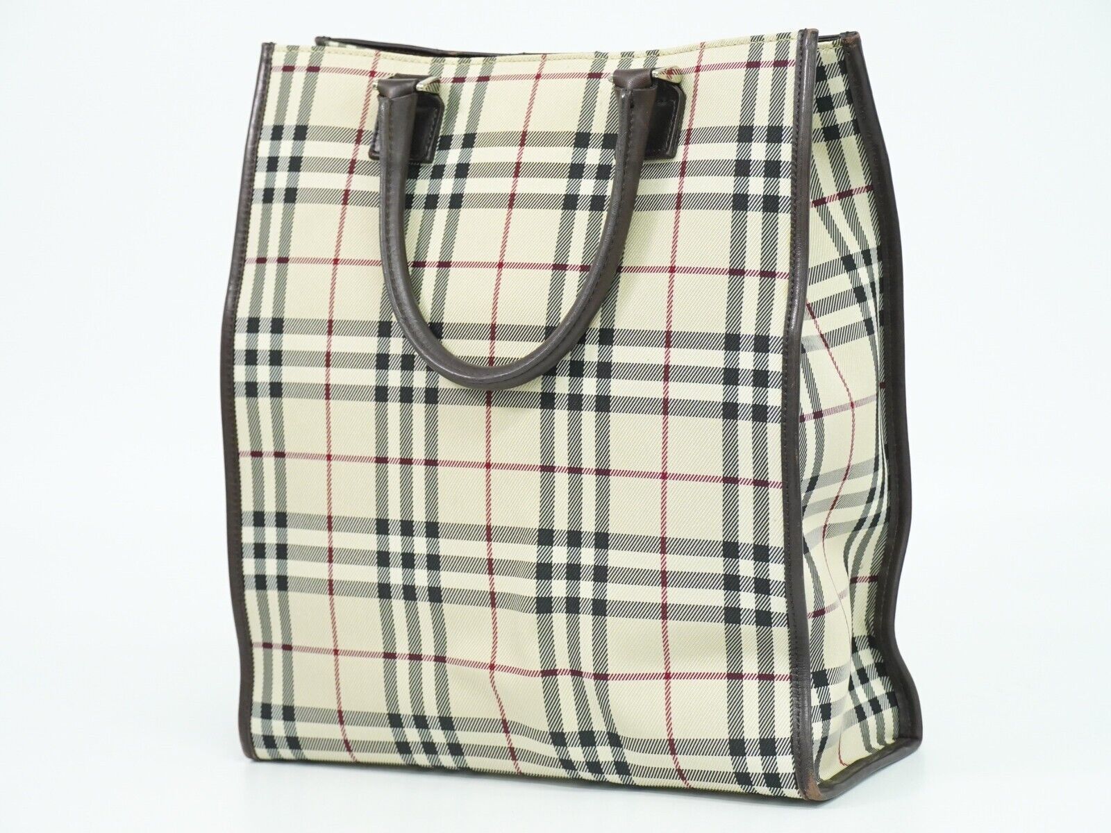 Burberry Nova Check, Beige, Canvas, tote