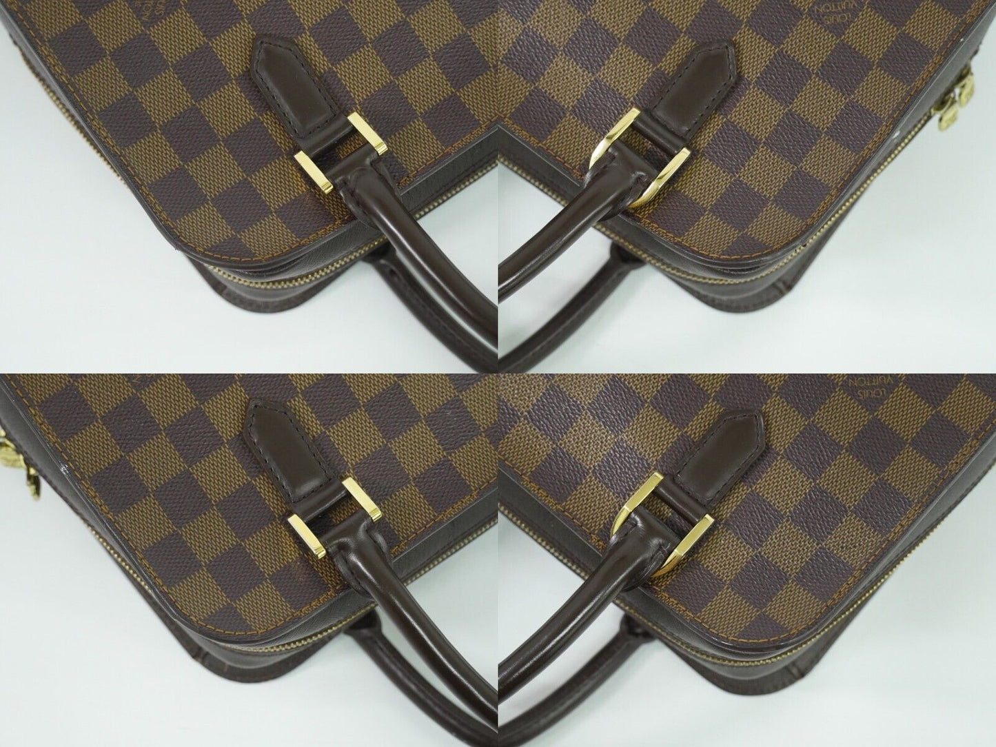 Louis Vuitton Triana, Brown, Canvas, handbag