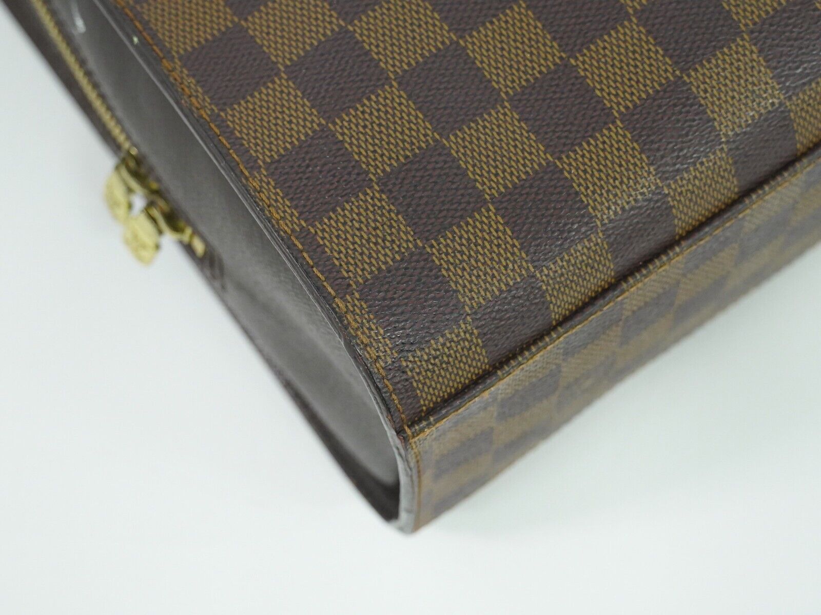 Louis Vuitton Triana, Brown, Canvas, handbag