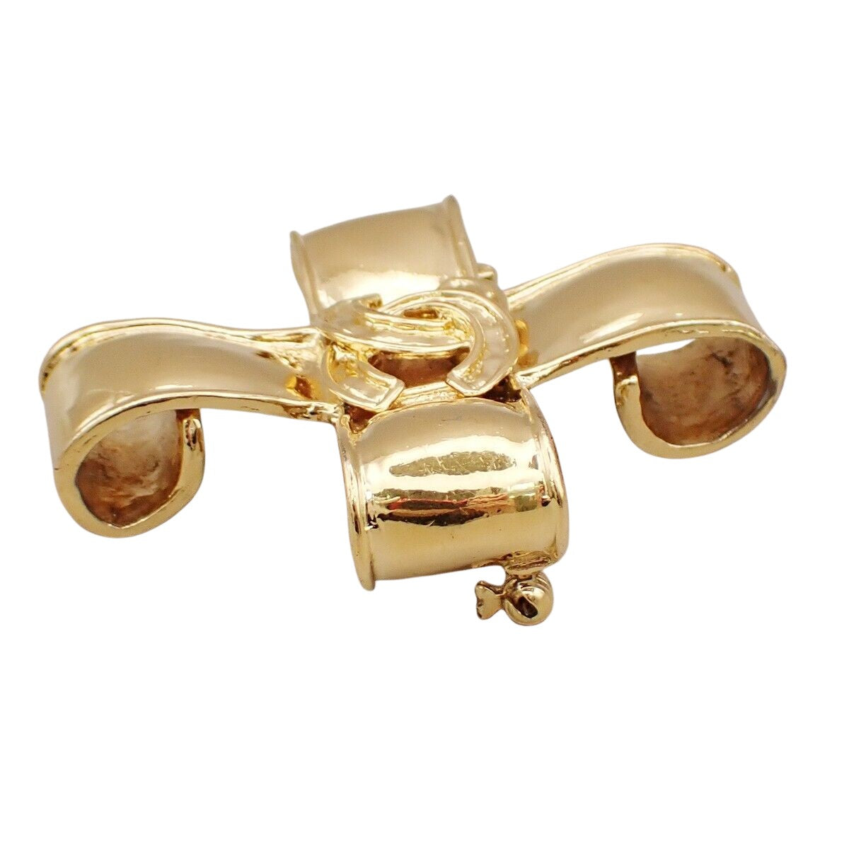 Chanel Cross, Gold, Gold Plated, brooch