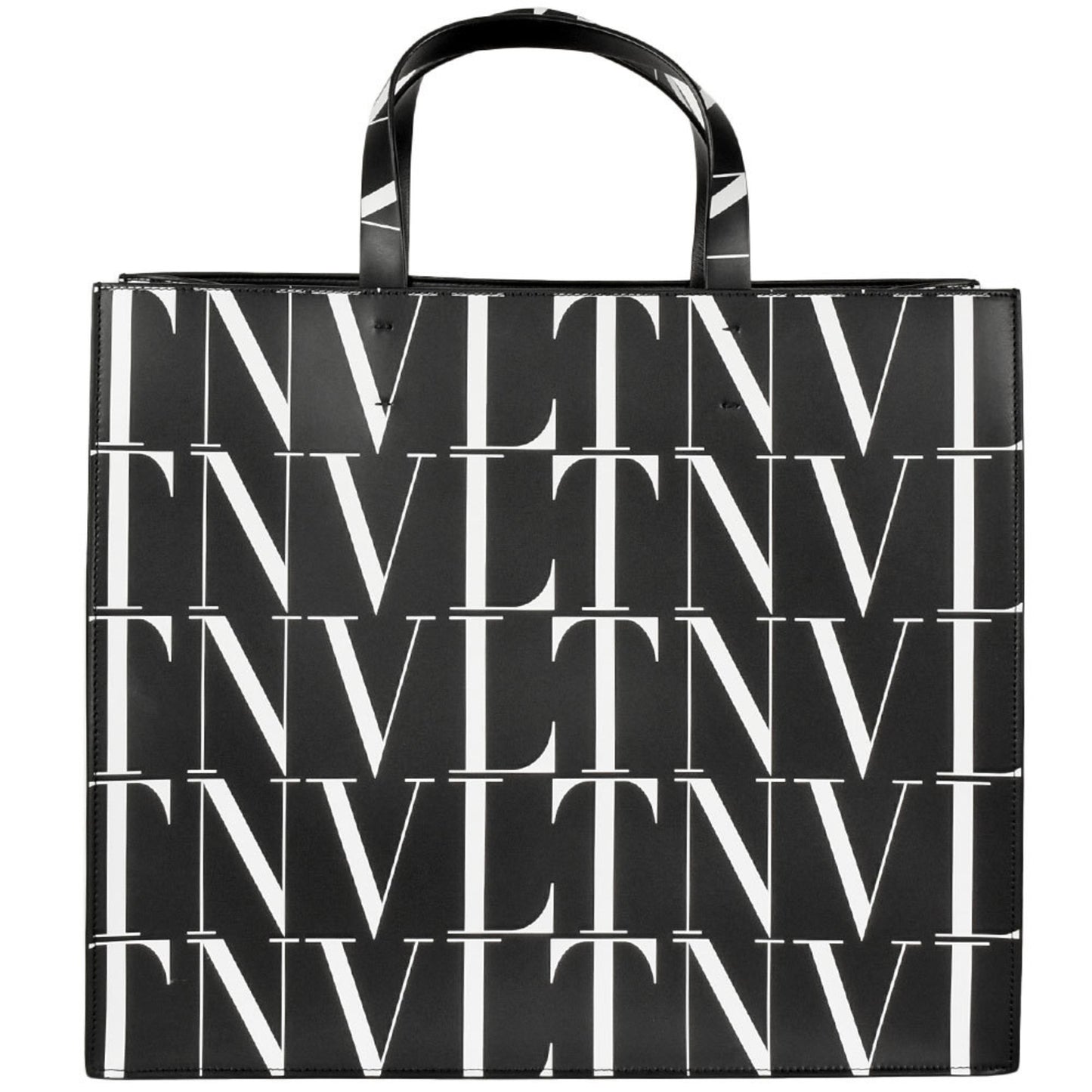 Valentino Garavani VLTN, Black, Leather, tote