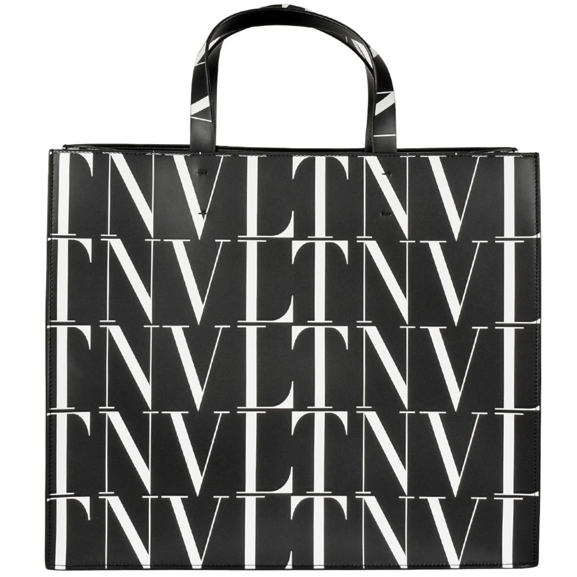 Valentino Garavani VLTN, Black, Leather, tote