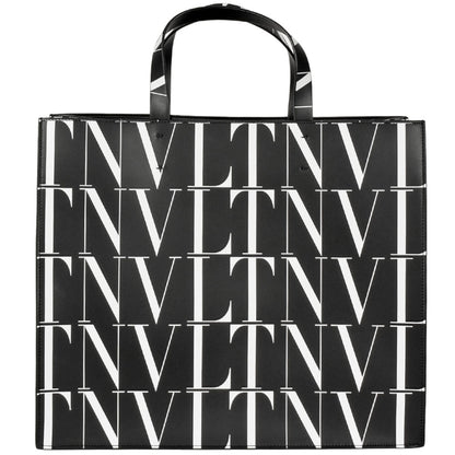 Valentino Garavani VLTN, Black, Leather, tote