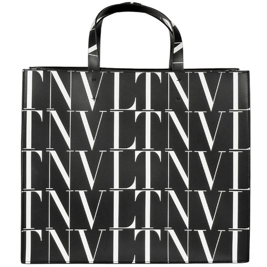 Valentino Garavani VLTN, Black, Leather, tote