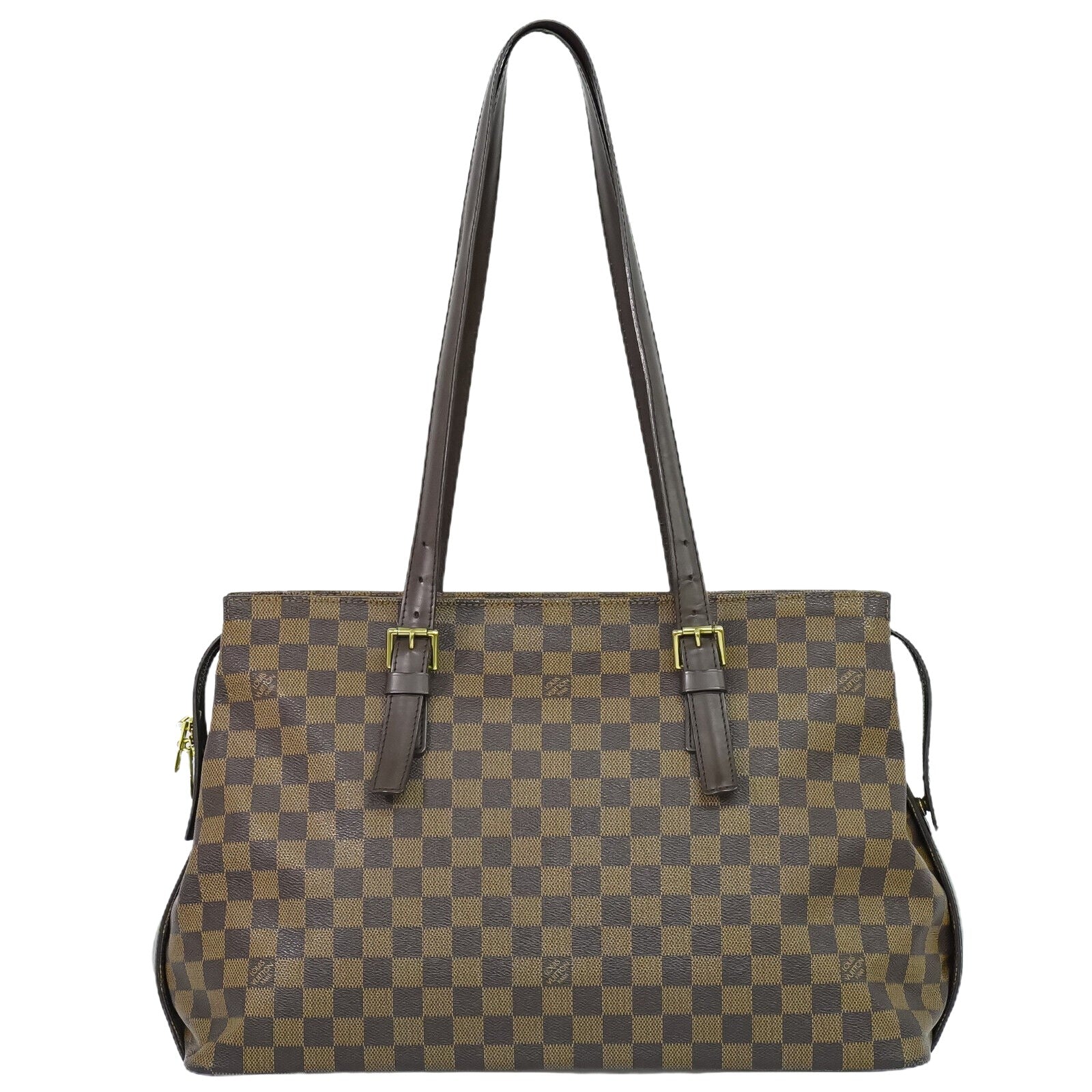 Louis Vuitton Chelsea, Brown, Canvas, tote