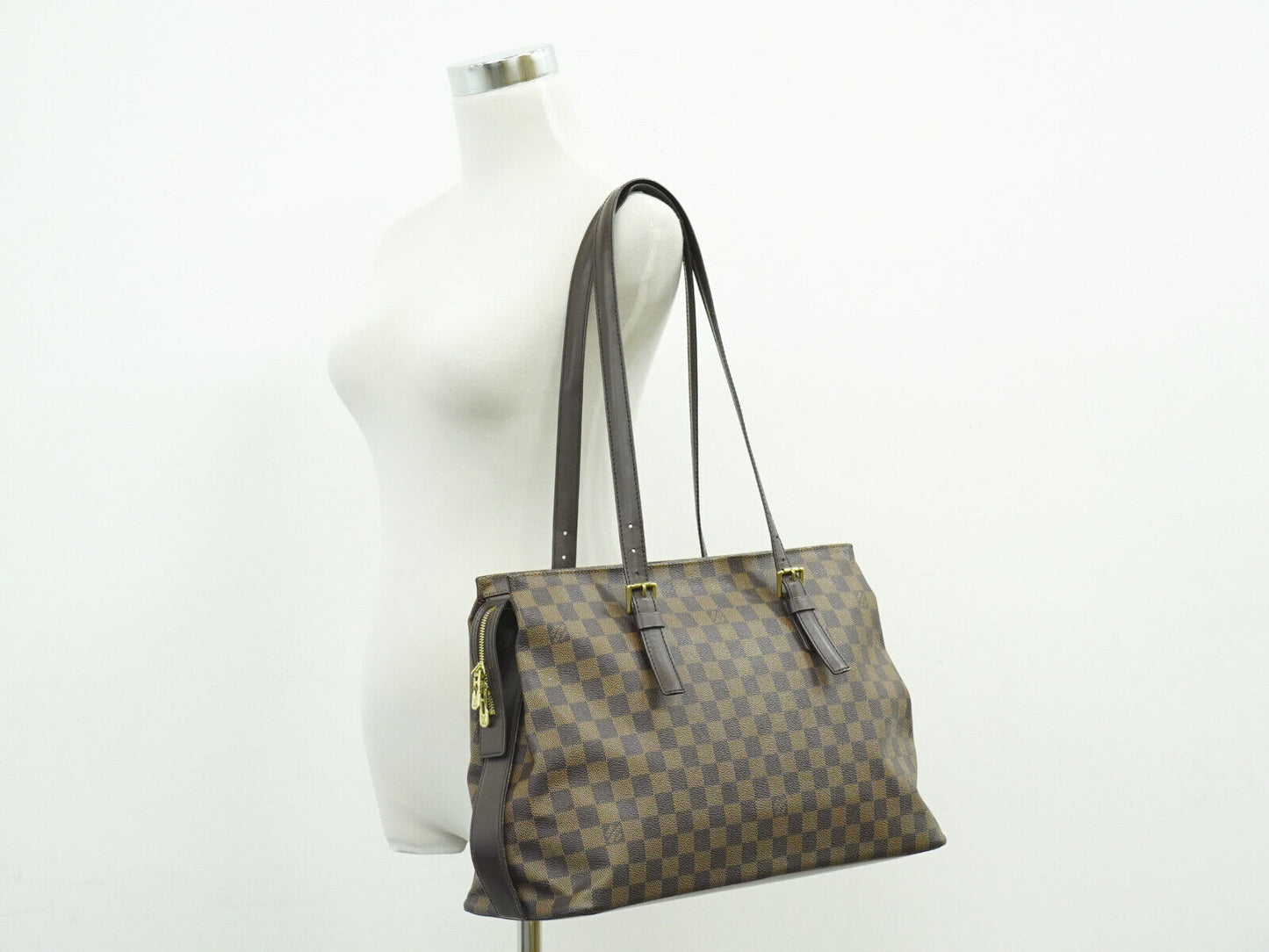 Louis Vuitton Chelsea, Brown, Canvas, tote