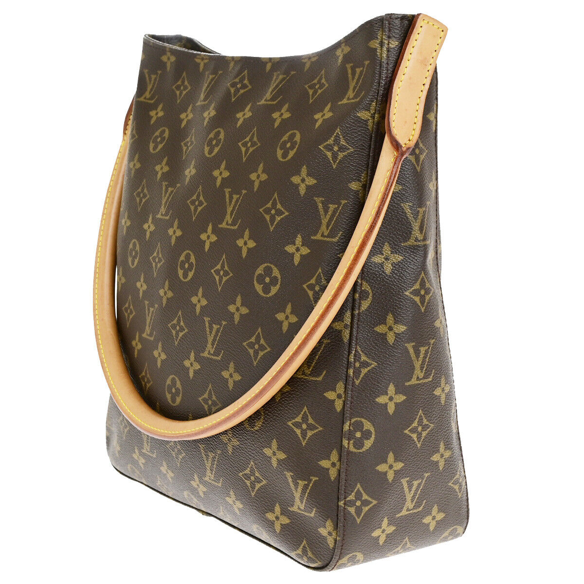 Louis Vuitton Looping GM, Brown, Canvas, shoulder