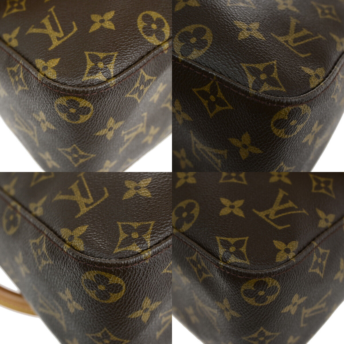 Louis Vuitton Looping GM, Brown, Canvas, shoulder