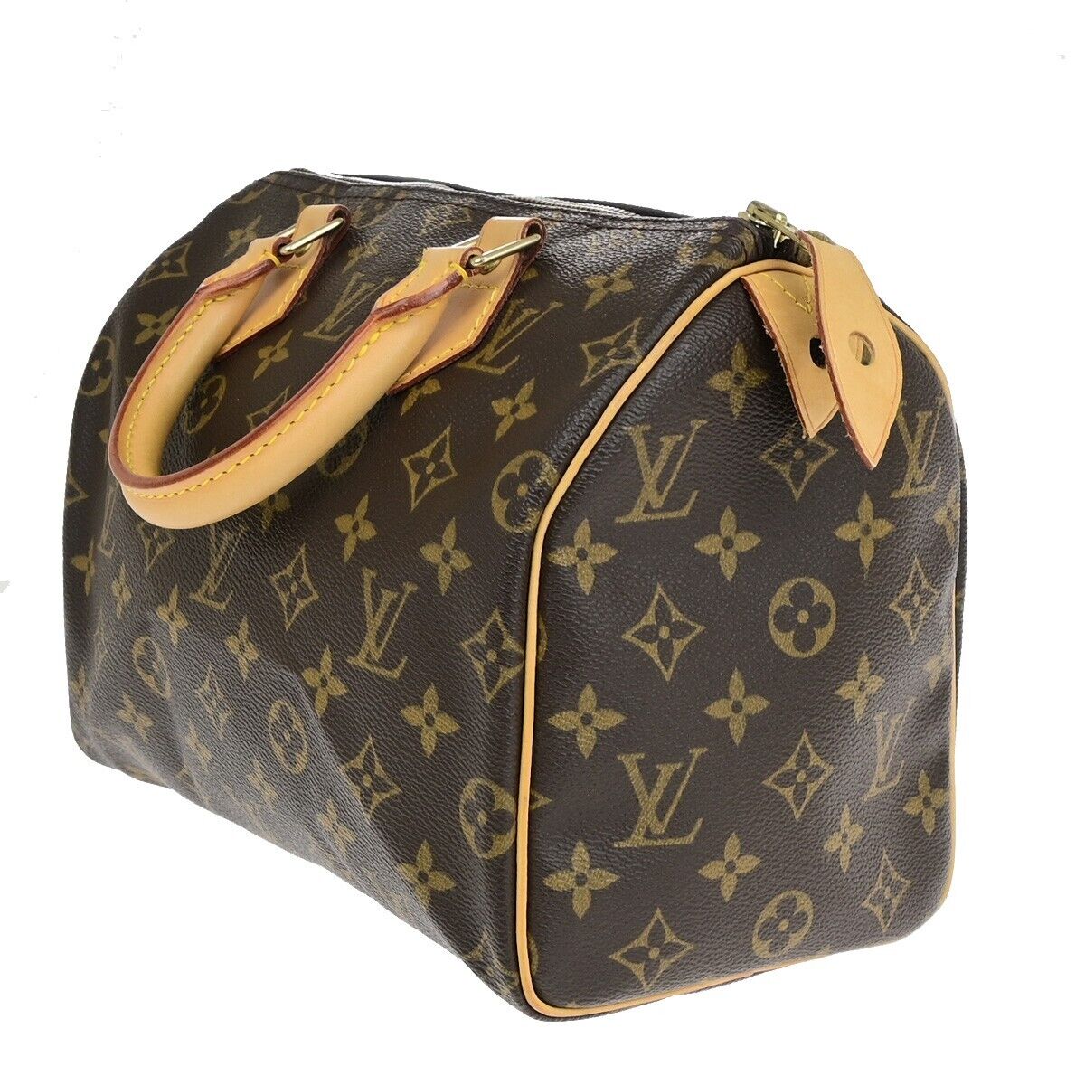 Louis Vuitton Speedy 25, Brown, Canvas, handbag