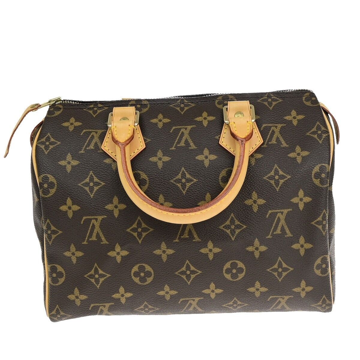 Louis Vuitton Speedy 25, Brown, Canvas, handbag