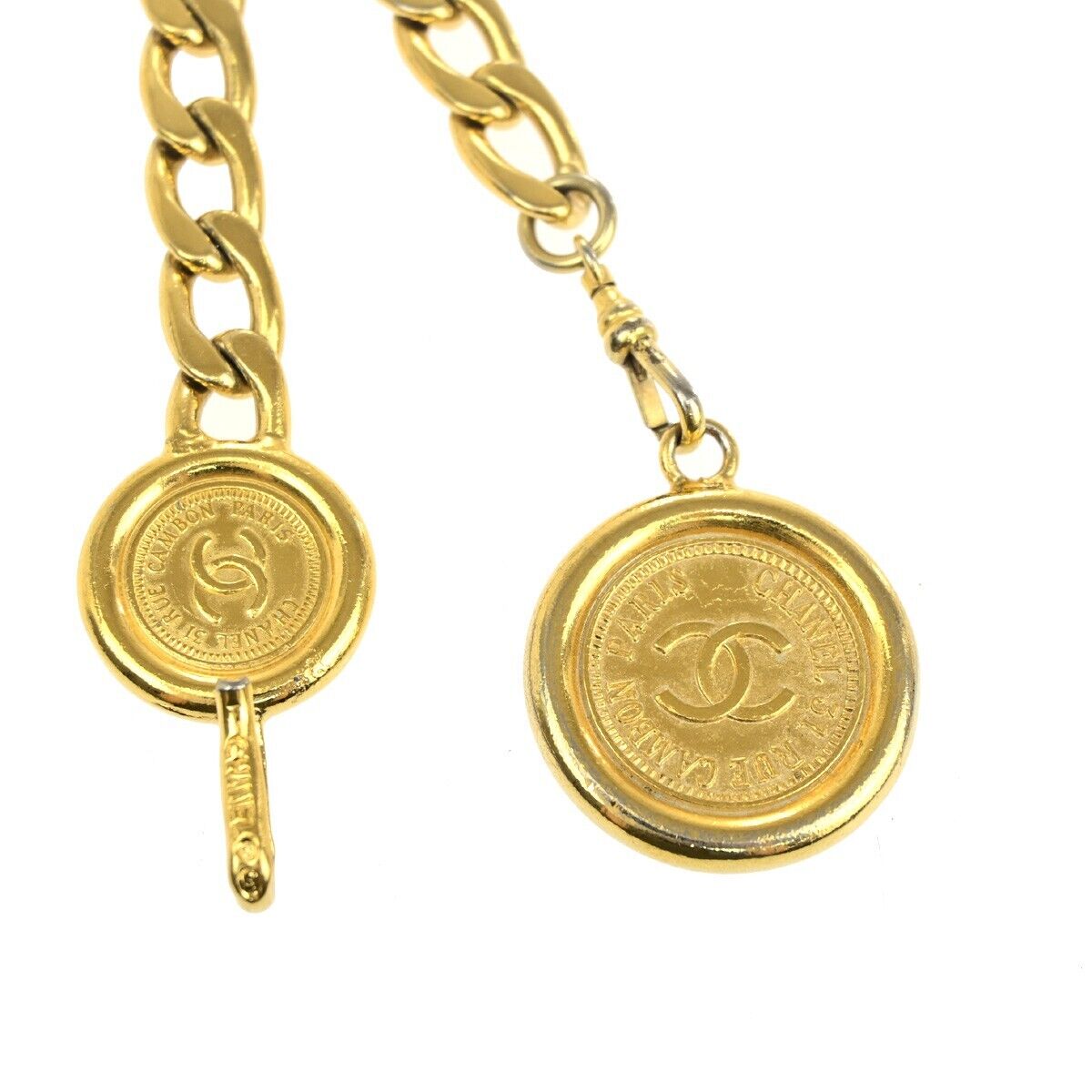 Chanel Coco Mark, Gold, Gold Plated, belt