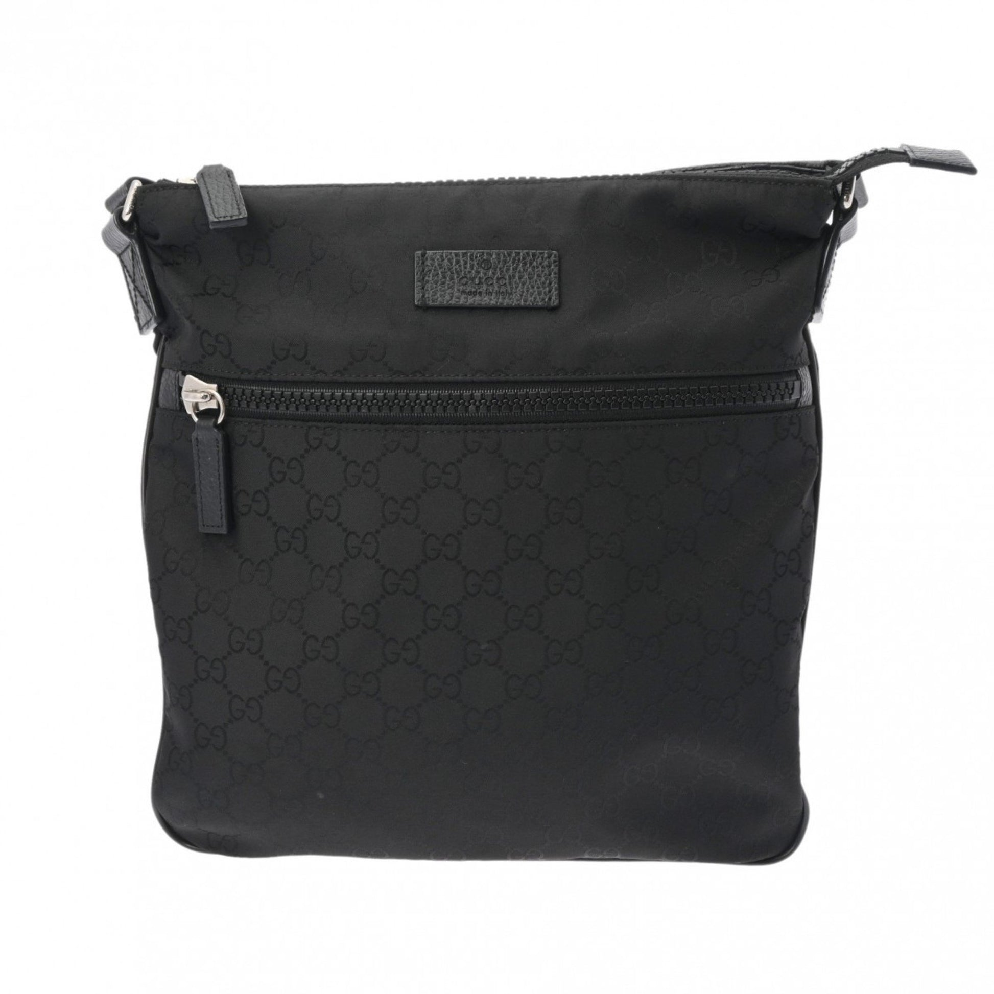 Gucci GG canvas, Black, Canvas, shoulder