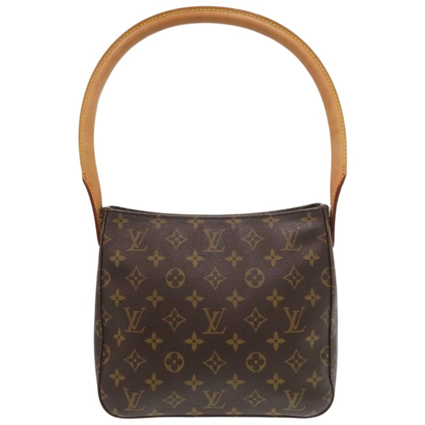 Louis Vuitton Looping MM, Brown, Canvas, shoulder