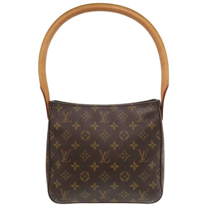 Louis Vuitton Looping MM, Brown, Canvas, shoulder