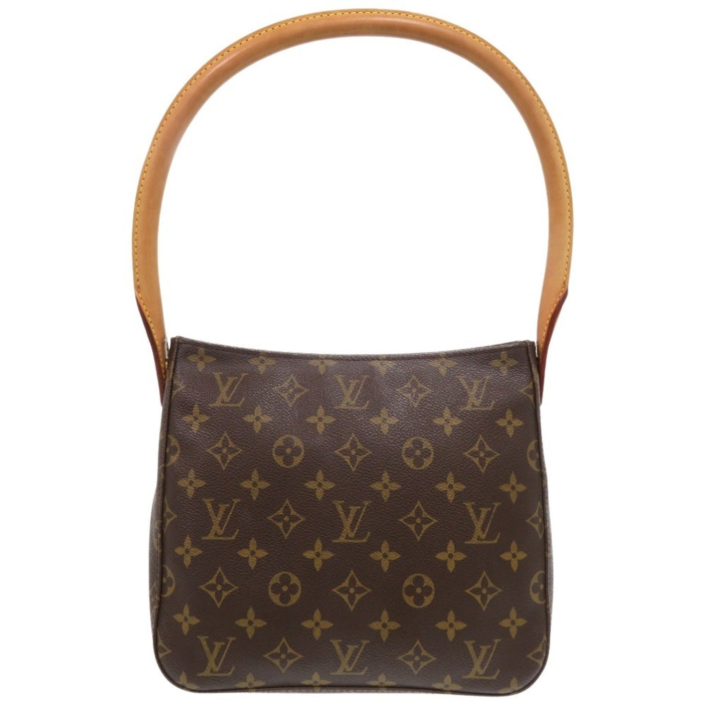 Louis Vuitton Looping MM, Brown, Canvas, shoulder