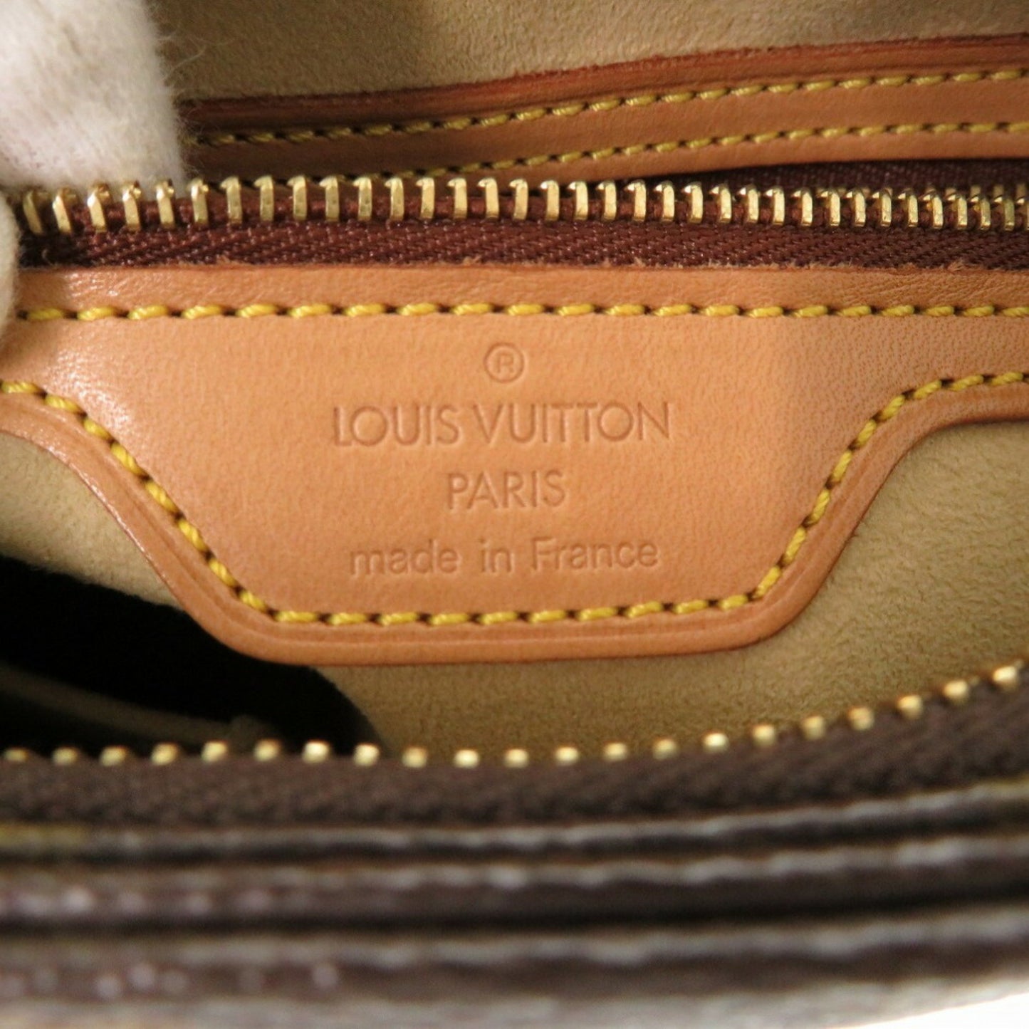 Louis Vuitton Looping MM, Brown, Canvas, shoulder