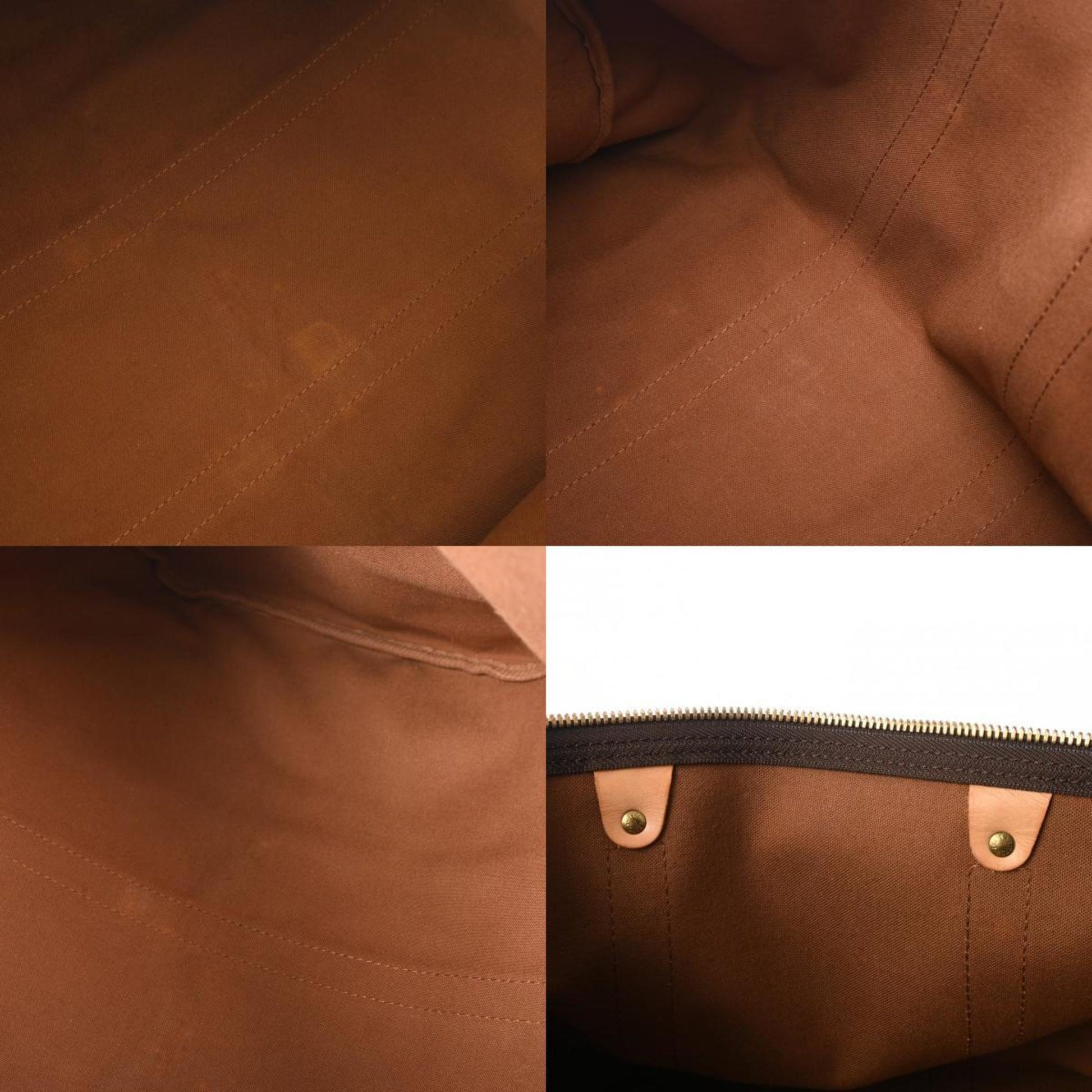 Louis Vuitton Keepall 55, Brown, Canvas, travel