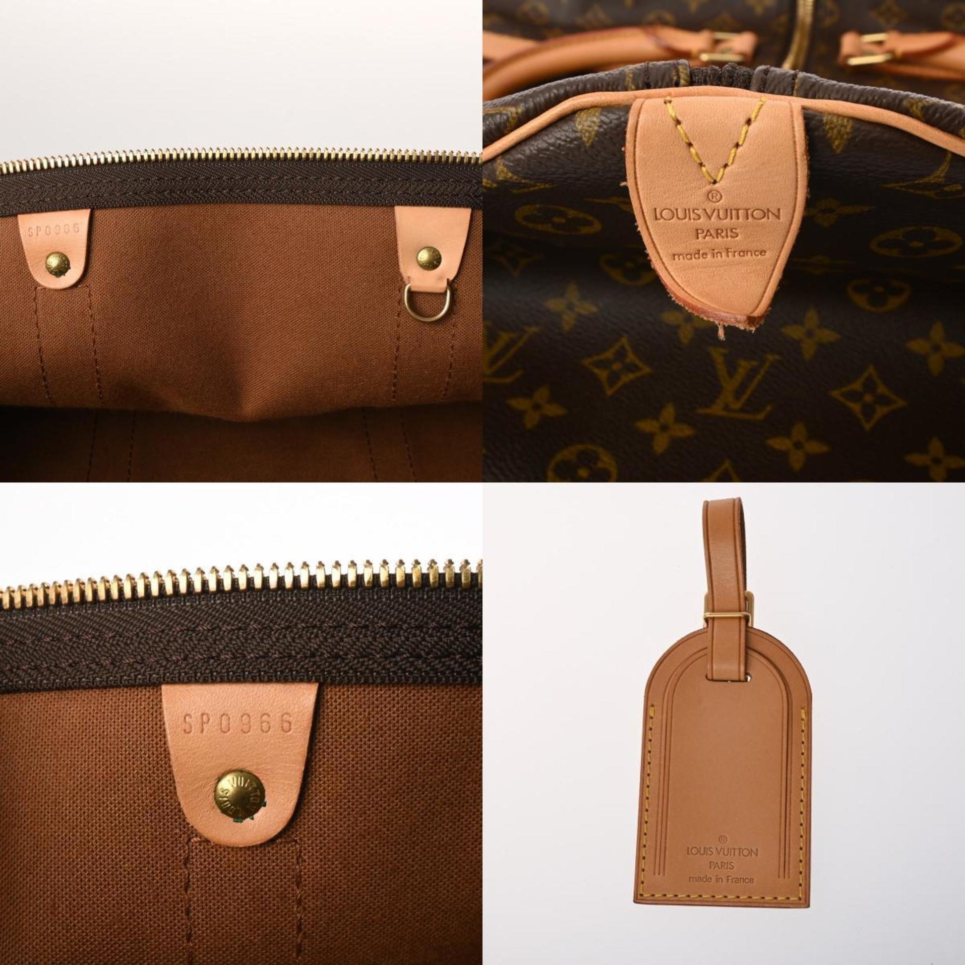 Louis Vuitton Keepall 55, Brown, Canvas, travel