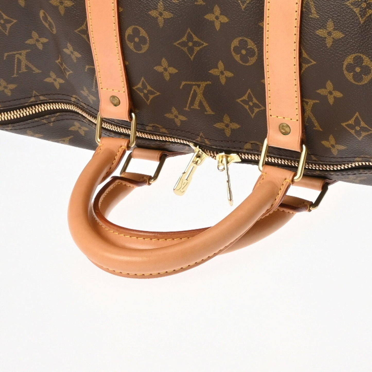 Louis Vuitton Keepall 55, Brown, Canvas, travel