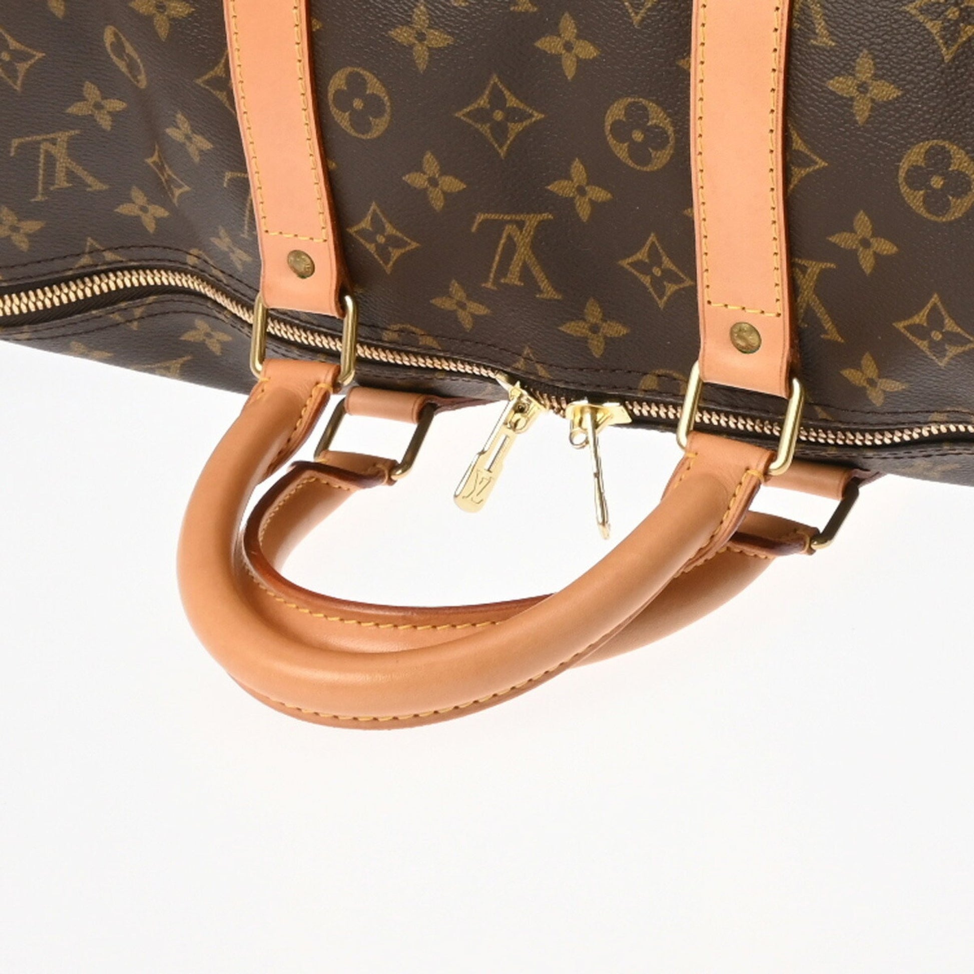 Louis Vuitton Keepall 55, Brown, Canvas, travel