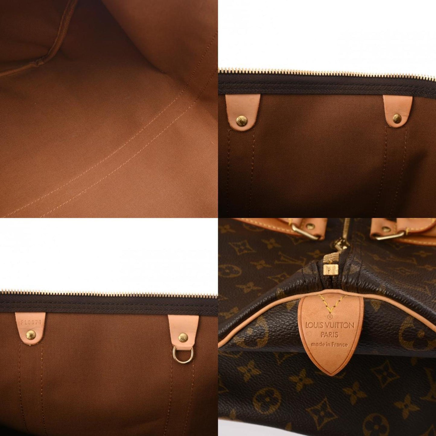 Louis Vuitton Keepall 50, Brown, Canvas, travel