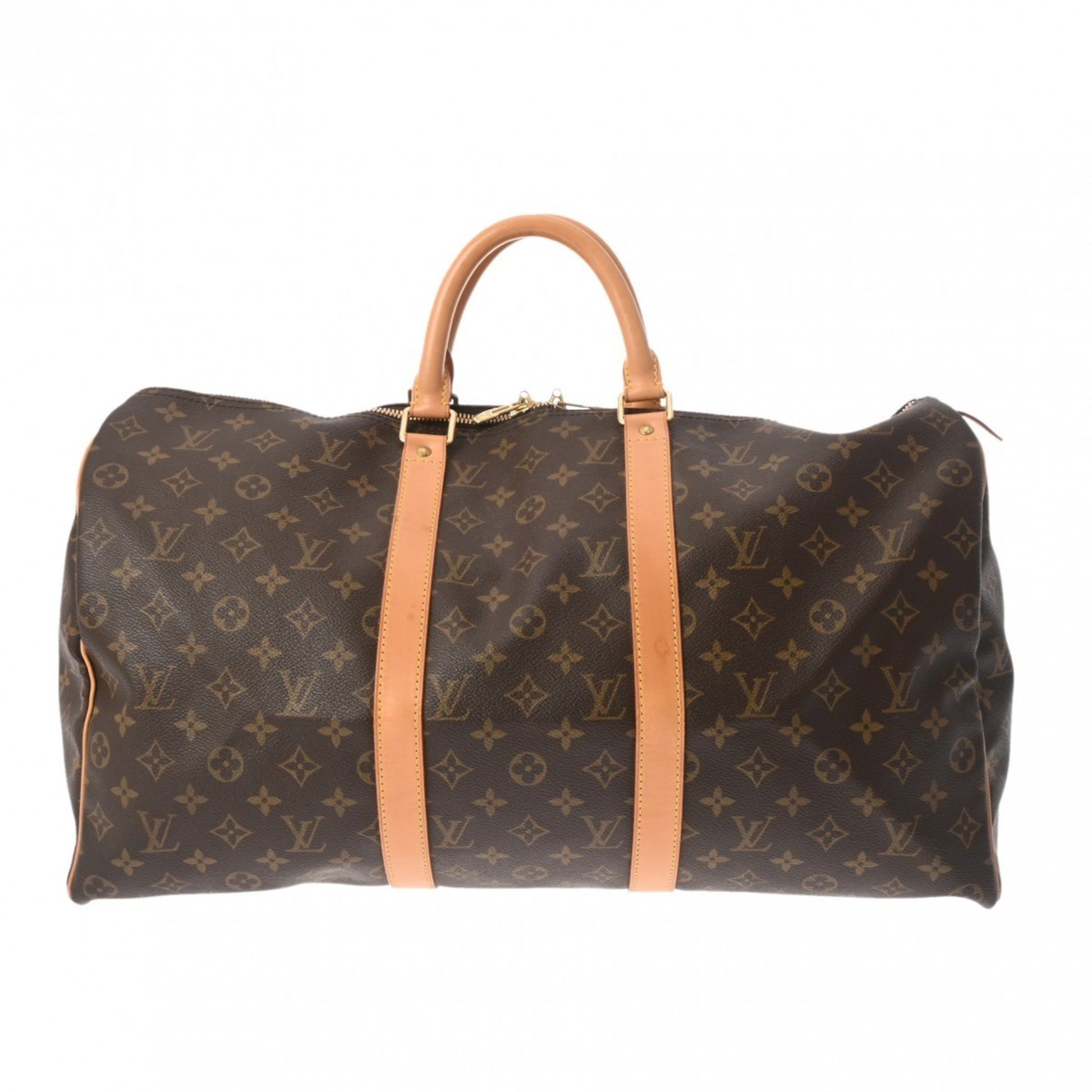 Louis Vuitton Keepall 50, Brown, Canvas, travel