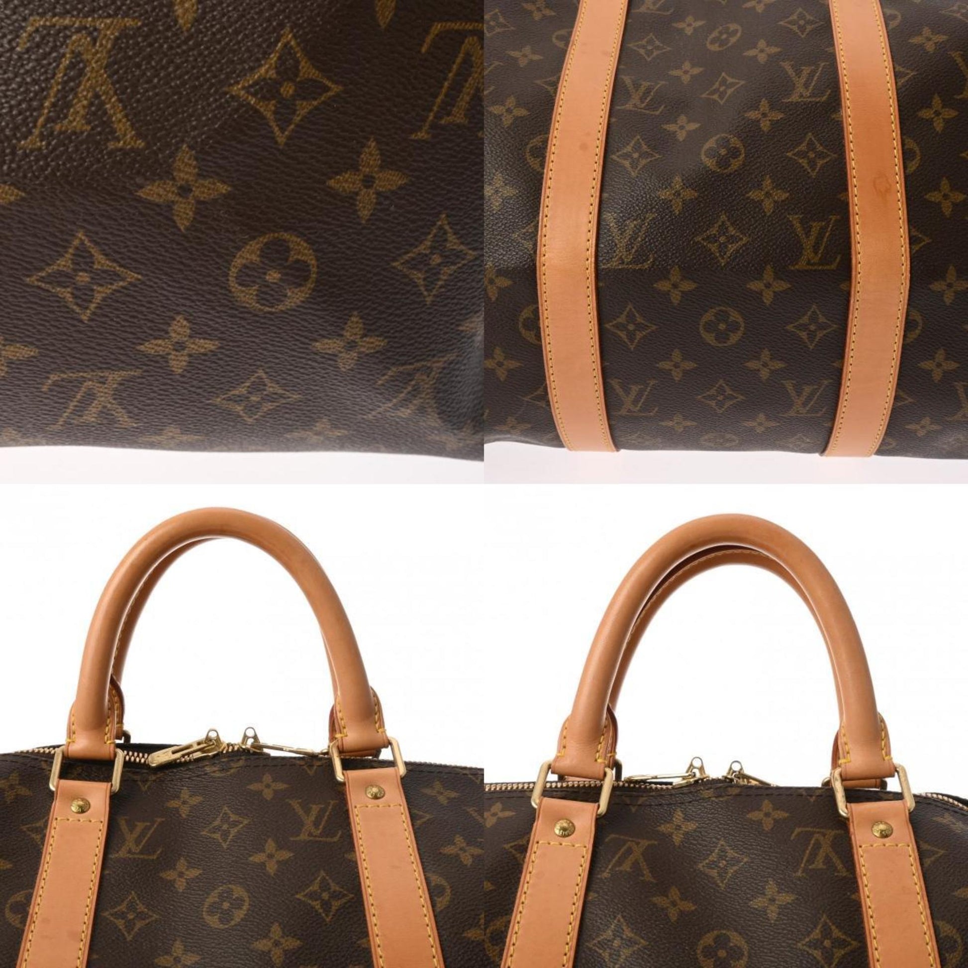 Louis Vuitton Keepall 50, Brown, Canvas, travel