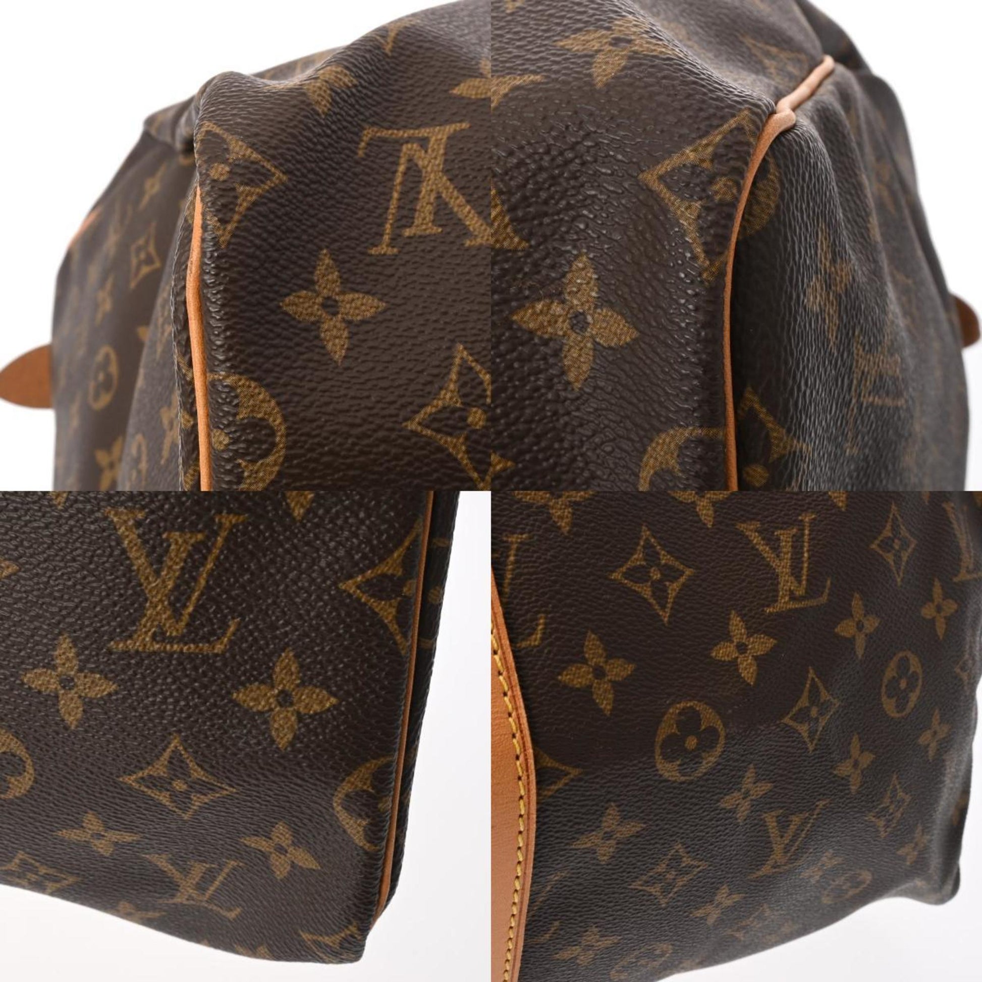 Louis Vuitton Keepall 55, Brown, Canvas, travel