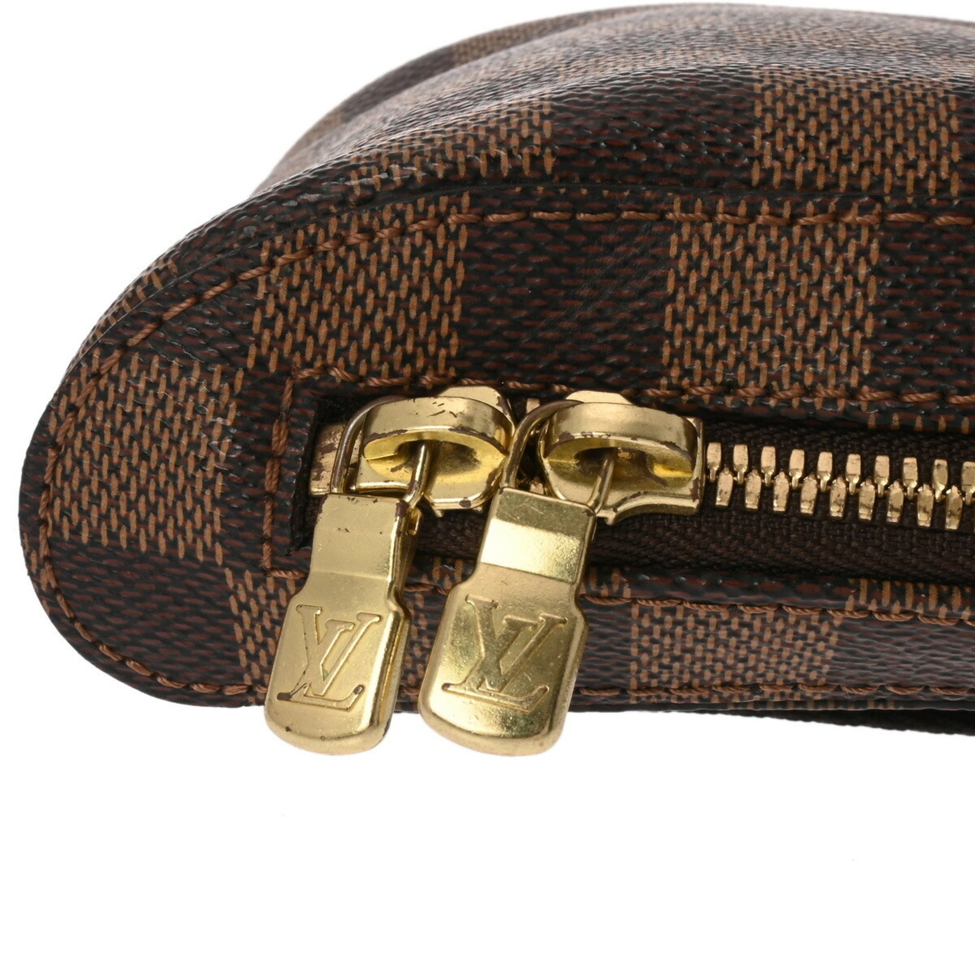 Louis Vuitton Geronimo, Brown, Canvas, clutch