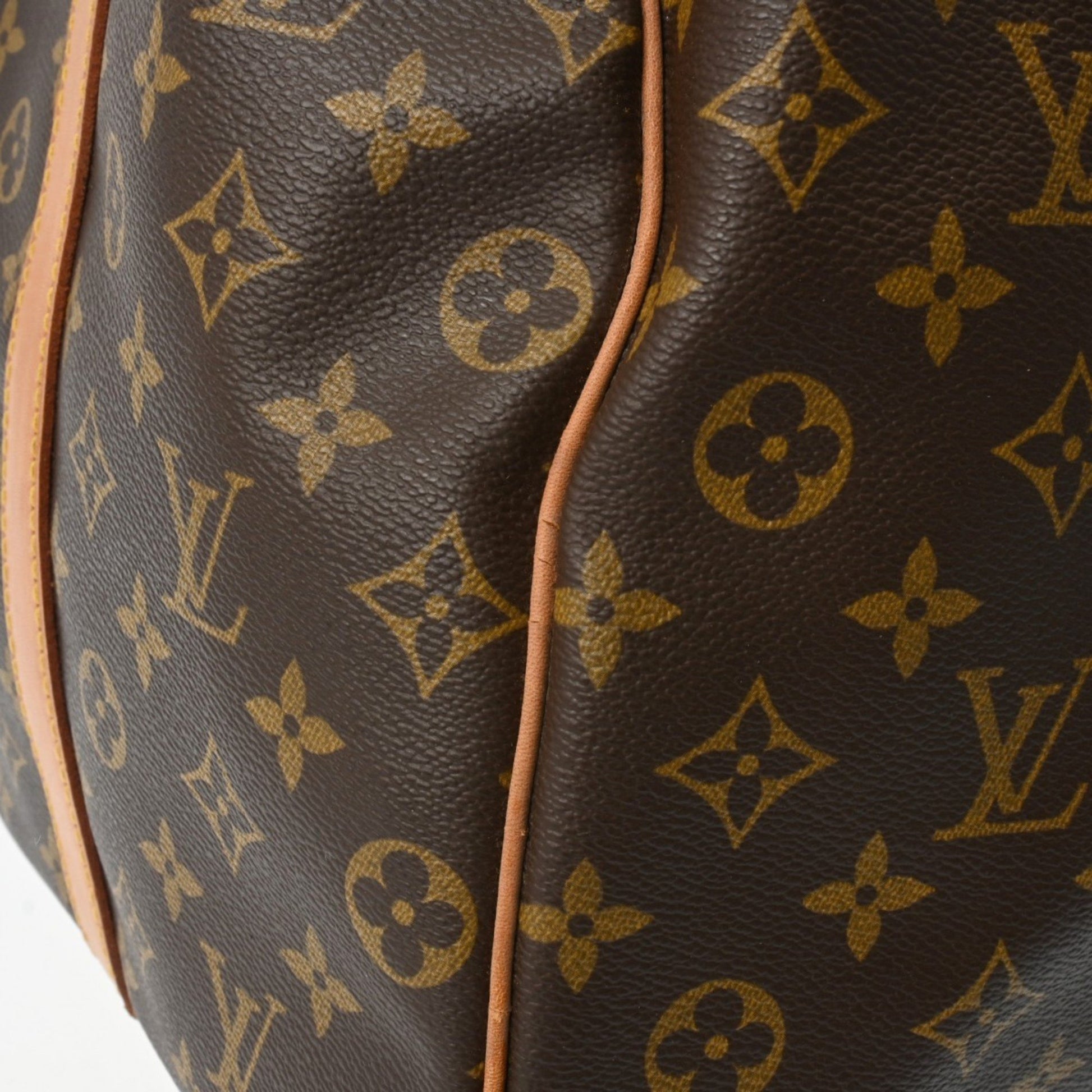 Louis Vuitton Keepall Bandoulière 60, Brown, Canvas, travel