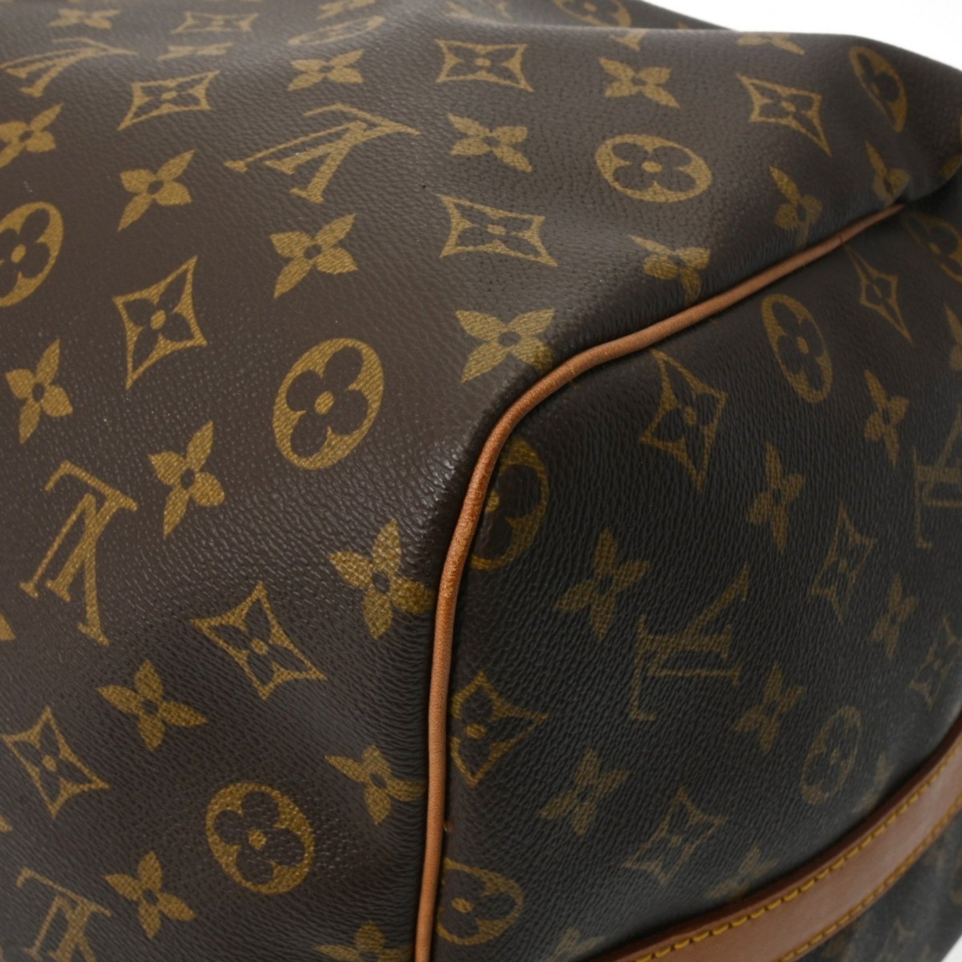 Louis Vuitton Keepall Bandoulière 60, Brown, Canvas, travel