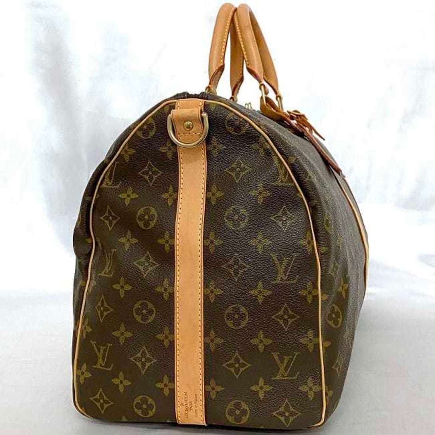 Louis Vuitton Keepall Bandouliere 50, Brown, Canvas, travel