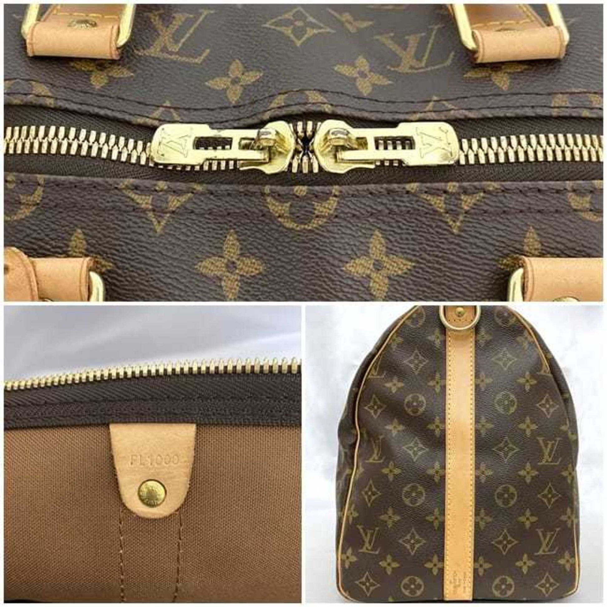 Louis Vuitton Keepall Bandouliere 50, Brown, Canvas, travel