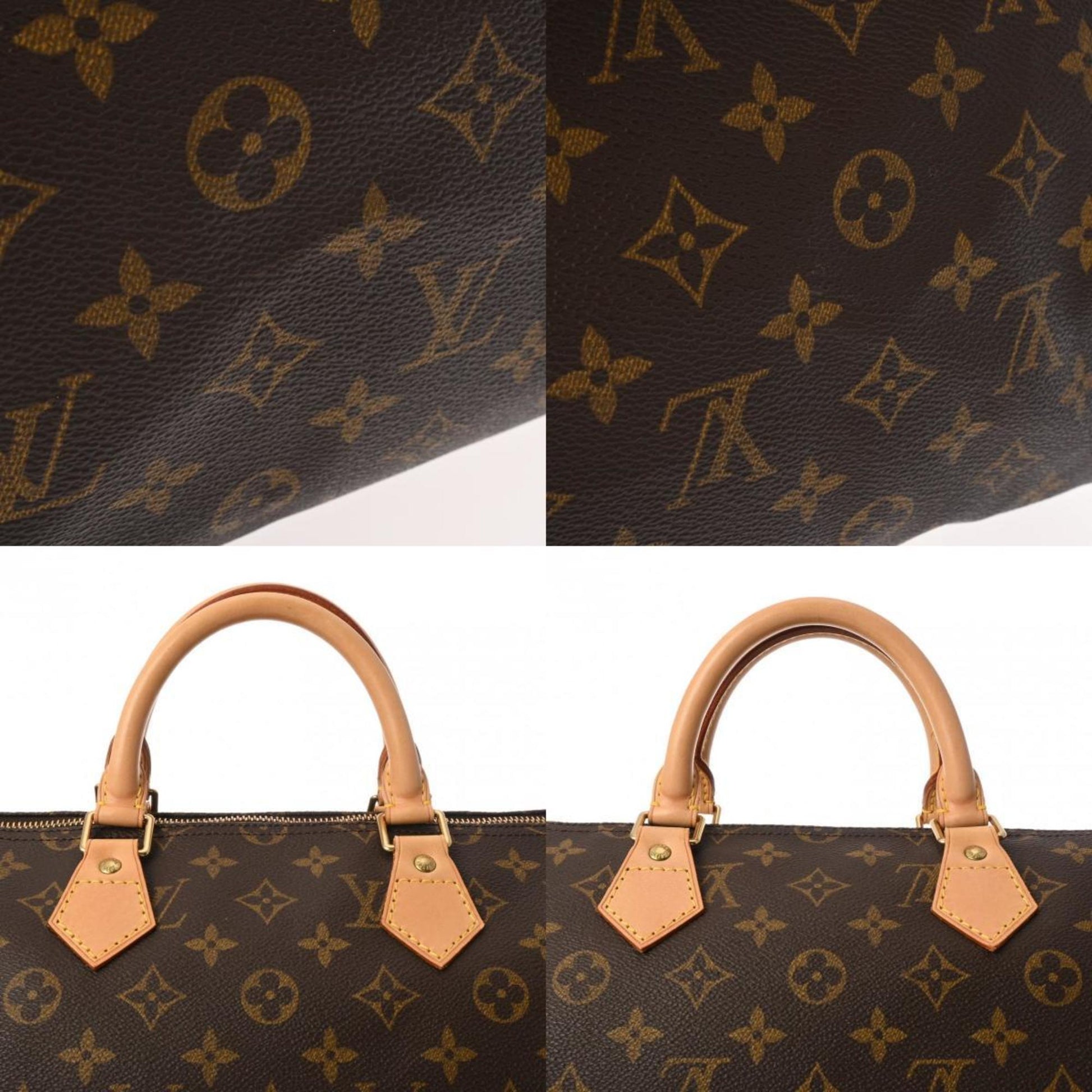 Louis Vuitton Speedy 35, Brown, Canvas, handbag