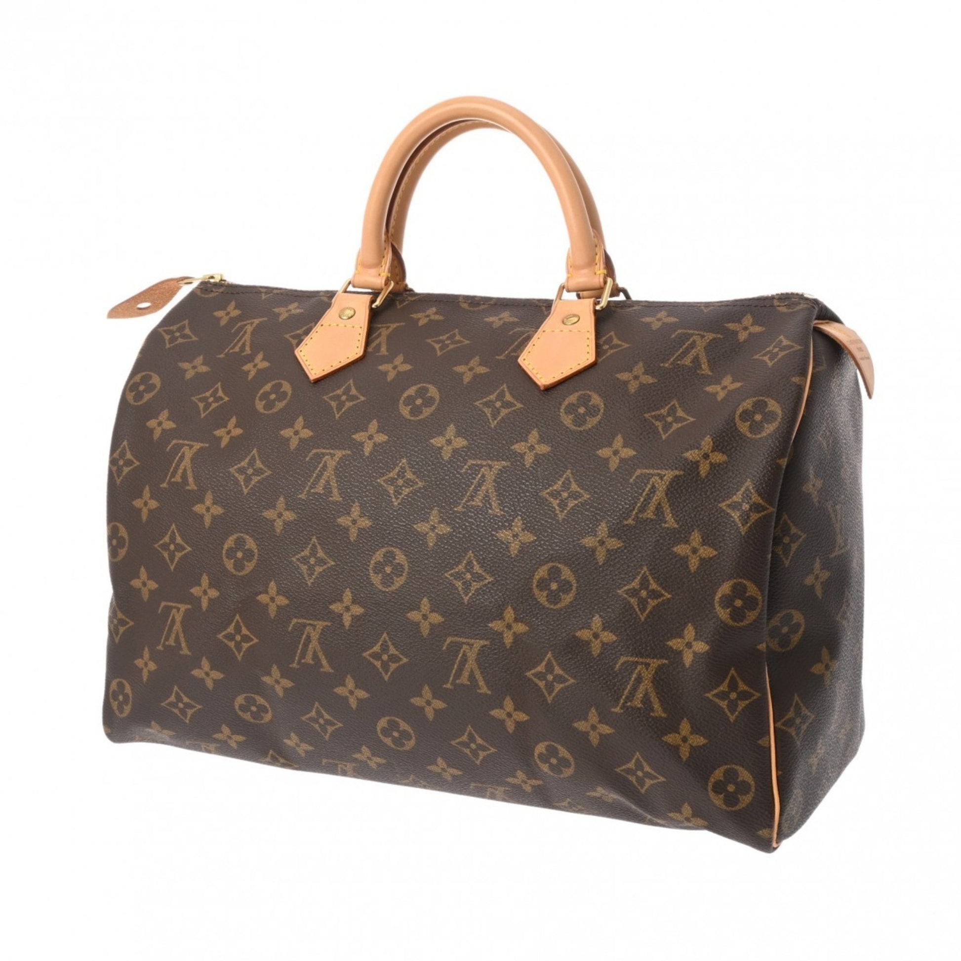 Louis Vuitton Speedy 35, Brown, Canvas, handbag