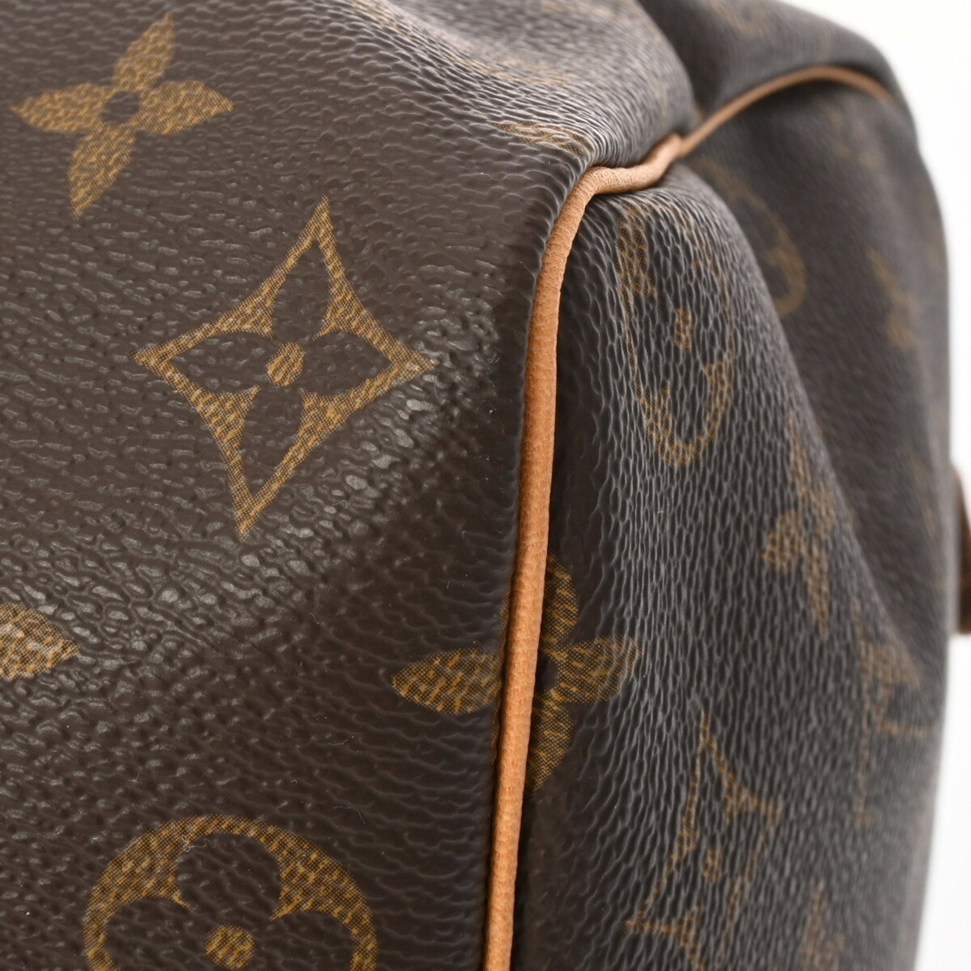 Louis Vuitton Speedy 35, Brown, Canvas, handbag