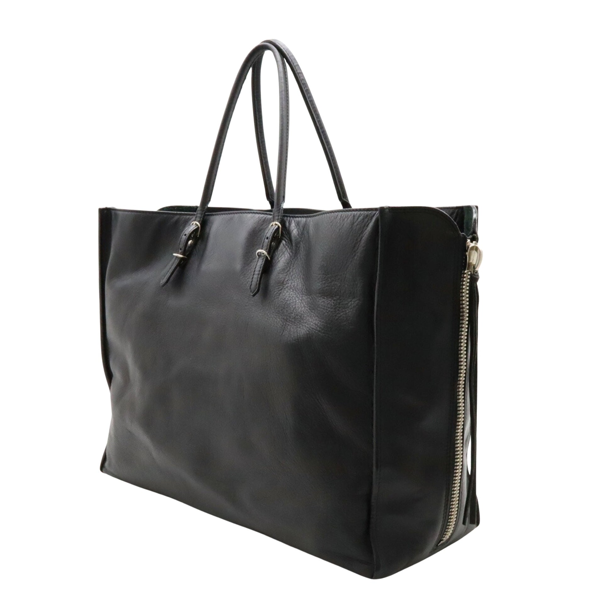 Balenciaga City, Black, Leather, shoulder