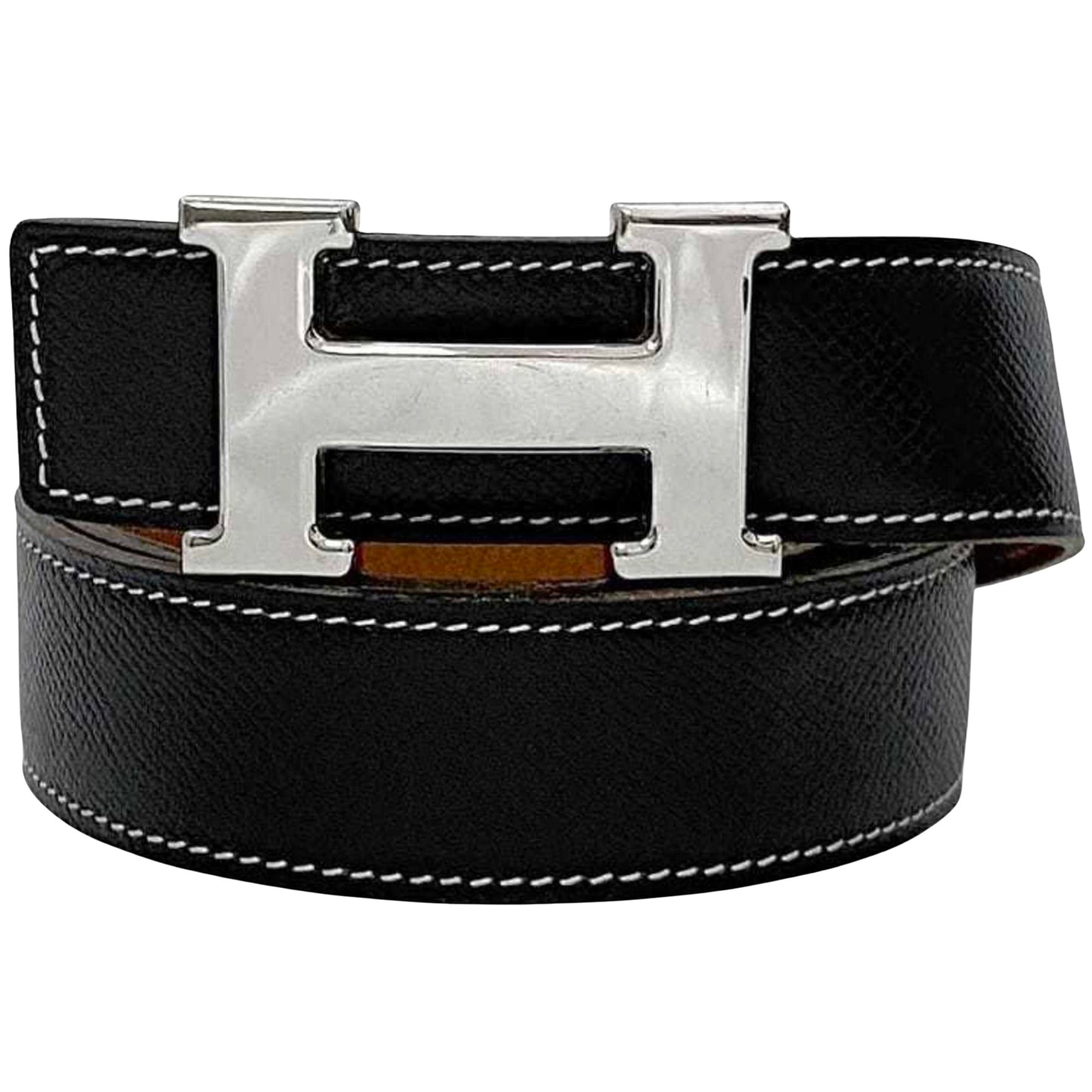 Hermès Constance, Black, Leather, belt